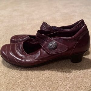 Taos Footwear Burgundy Mary Jane Shoes